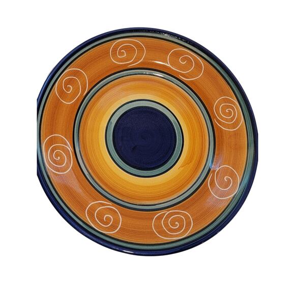 Set Of 4- Pier 1 Imports "Italian Swirl" Salad Dessert Plates 7 3/4” Colorful - Picture 8 of 9